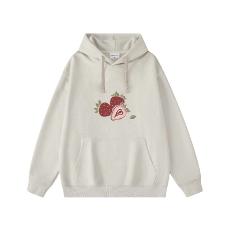 Strawberry Print Hoodie
