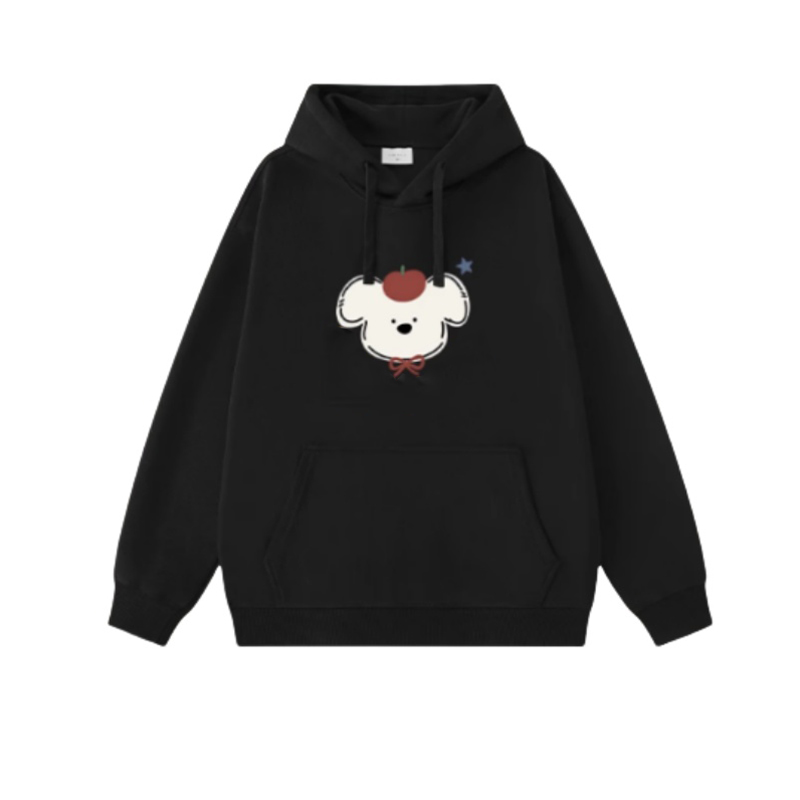 Black Cute Bear Hoodie